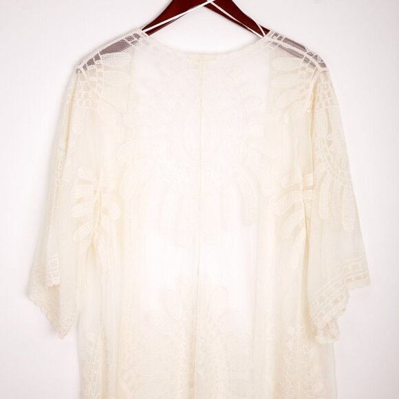 Boho Festival Womens Summer Shaw - Bathing Suit Cover Size Small   100% Cotton - Picture 7 of 10